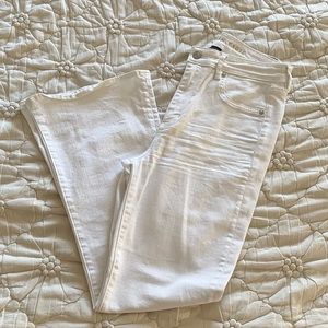 American Eagle White Bootcut Jeans